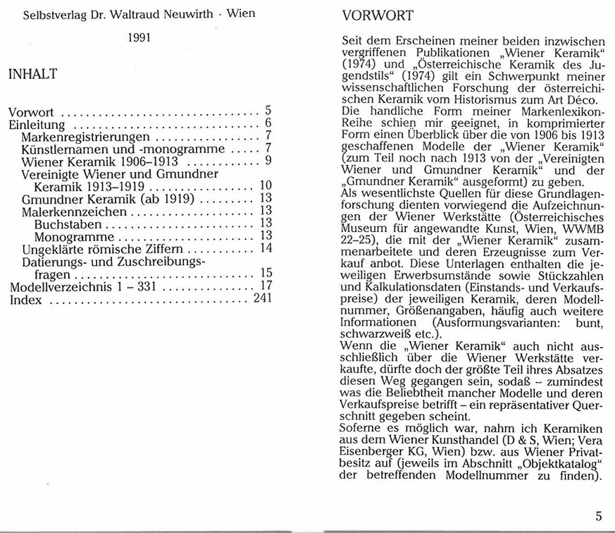 Markenlexikon 3 Wiener Keramik